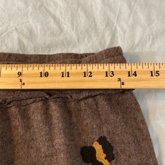 Anthropologie Maronie 2 Piece Set Mocha Loungewear Top/Pants Size Small - Picture 7 of 9